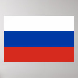 Russische Flagge (Russland) Poster