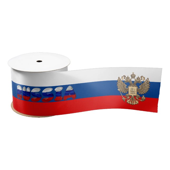 Russische Flagge Satinband (Spule)