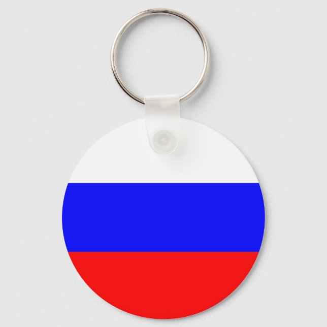 Russische Flagge Schlüsselanhänger (Vorderseite)