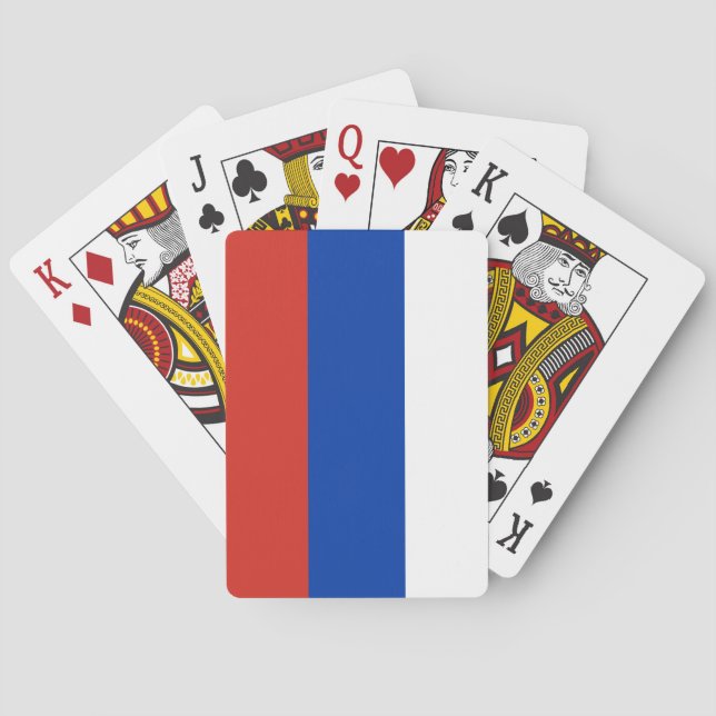 Russische Flagge Spielkarten (Rückseite)