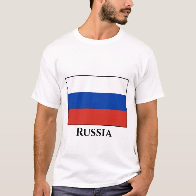 Russische Flagge T-Shirt (Vorderseite)
