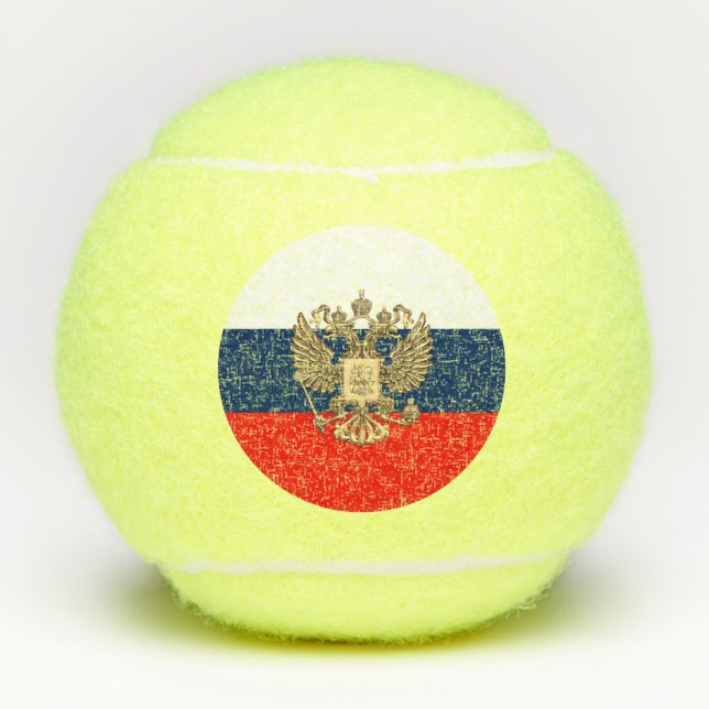 Russische Flagge Tennisbälle (Vorderseite)