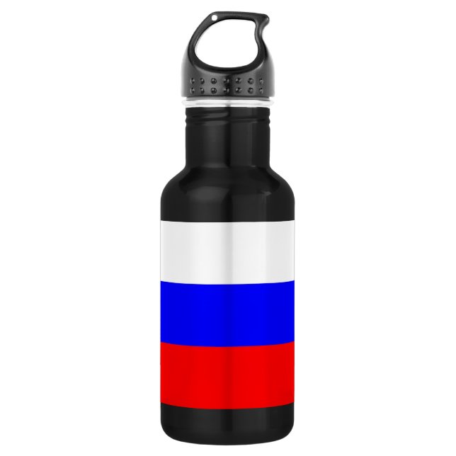 Russische Flasche für die Freiheit der Flagge Trinkflasche (Vorderseite)