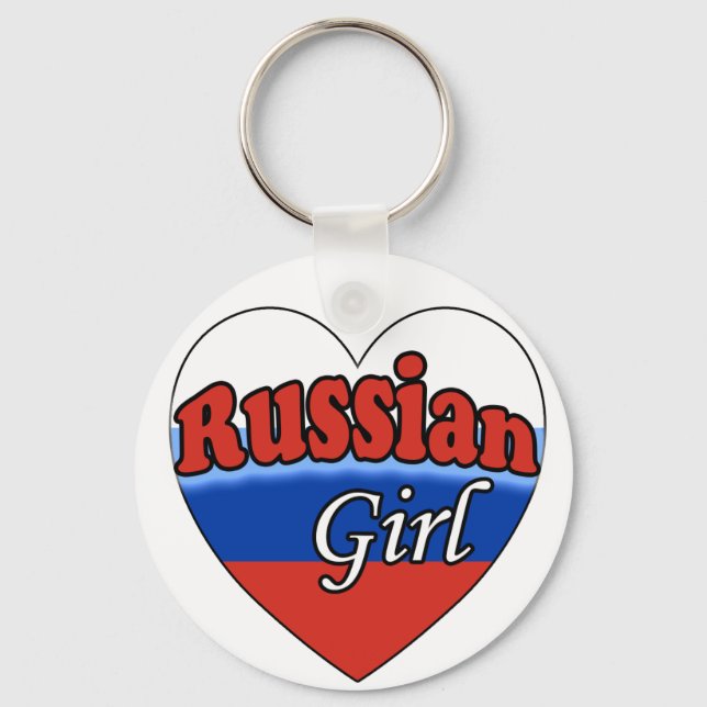 Russische Girl Schlüsselanhänger (Vorderseite)