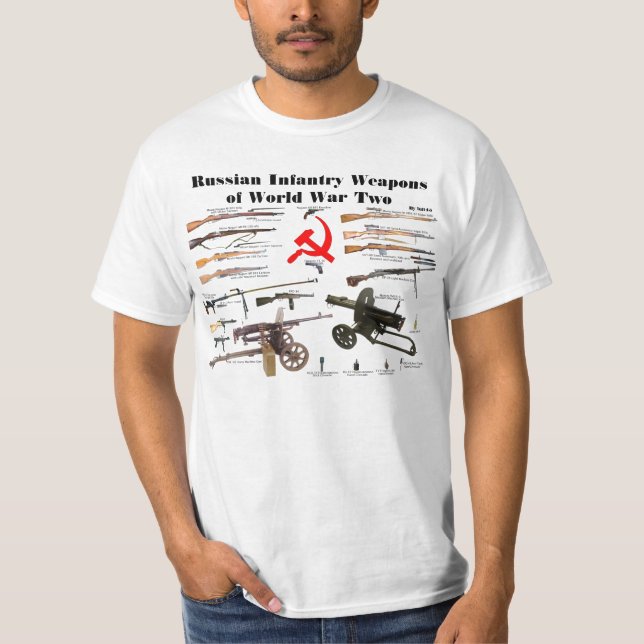 Russische Infanterie-Waffen von WW2 T-Shirt (Vorderseite)