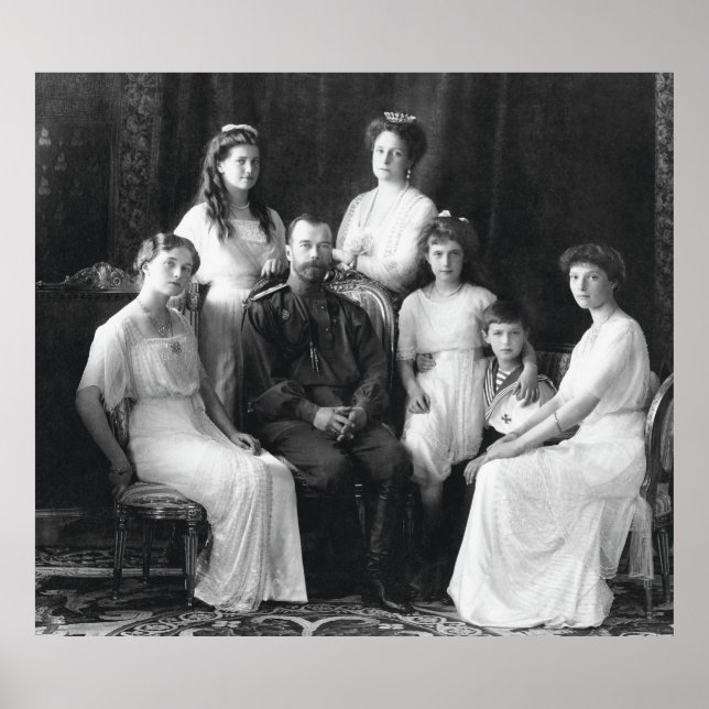 Russische Kaiserliche Familie, Haus Romanow (1913) Poster (Vorne)