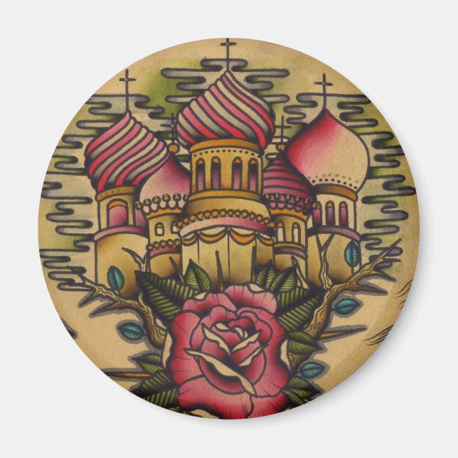 Russische Kirche Magnet (Vorne)