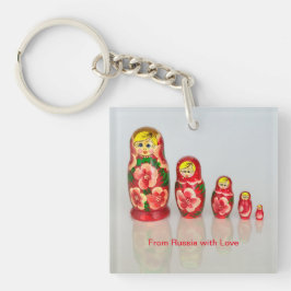 Russische Matryoshka-Nistpuppe Schlüsselanhänger