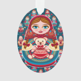Russische Nest-Puppe Ornament