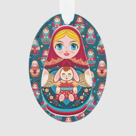 Russische Nest-Puppe Ornament