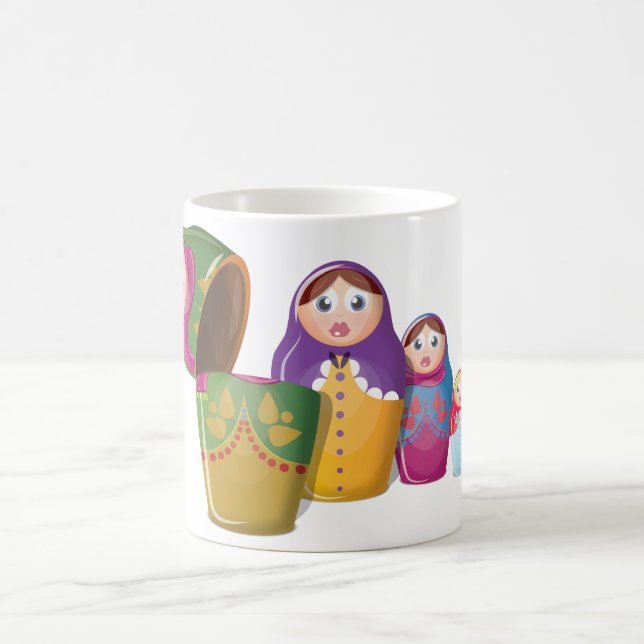 Russische Nesting Dolls Kaffeetasse (Mittel)