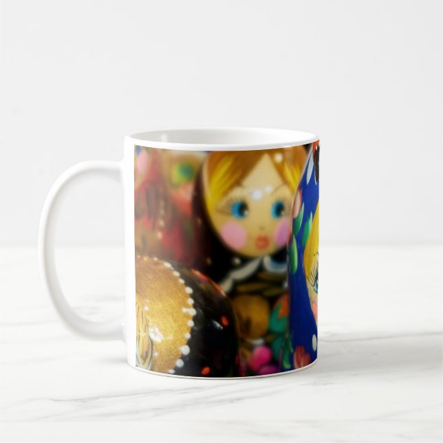 Russische Nesting Dolls Kaffeetasse (Links)