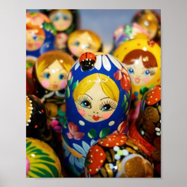 Russische Nesting Dolls Poster (Vorne)