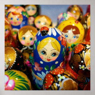 Russische Nesting Dolls Poster