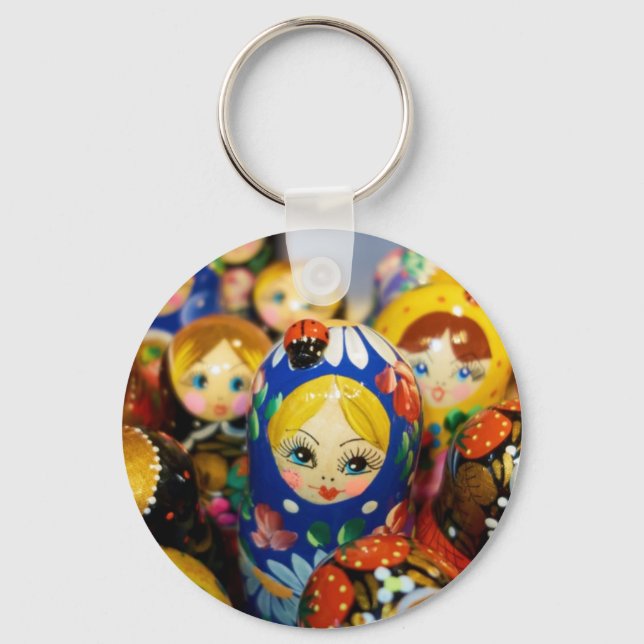 Russische Nesting Dolls Schlüsselanhänger (Vorderseite)