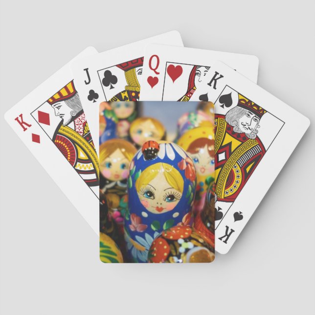 Russische Nesting Dolls Spielkarten (Rückseite)