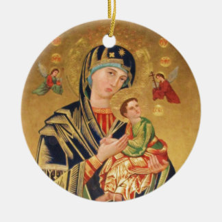 Russische orthodoxe Ikone - Jungfrau Mary und Baby Keramikornament
