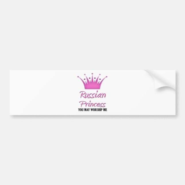 Russische Prinzessin Autoaufkleber (Vorne)