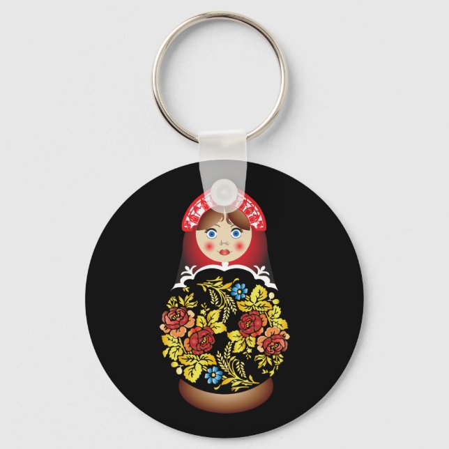 Russische Puppe Matryoshka Schlüsselanhänger (Vorderseite)