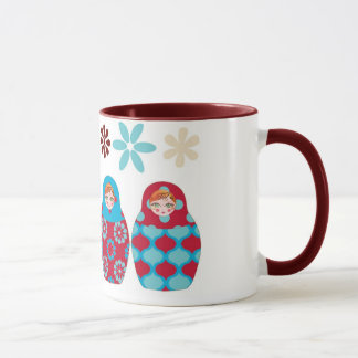 russische Puppe multico Tasse