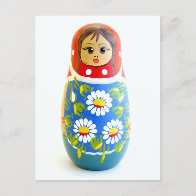 Russische Puppe Postkarte (Vorderseite)