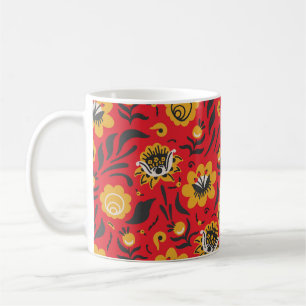 russische Rosen romantisches Muster Kaffeetasse
