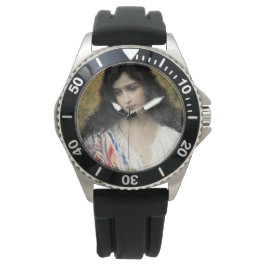 Russische Schönheit (von Konstantin Makovsky) Armbanduhr