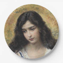 Russische Schönheit (von Konstantin Makovsky) Pappteller