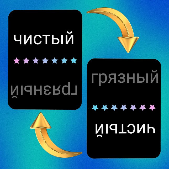 Russische Spülmaschine sauber und dreckig Magnet (Von Creator hochgeladen)