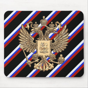 Russische Streifenflagge Mousepad