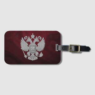 Russische Symboldoppelt-Adlerflagge Gepäckanhänger