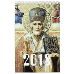 Russische Symbole Kalender