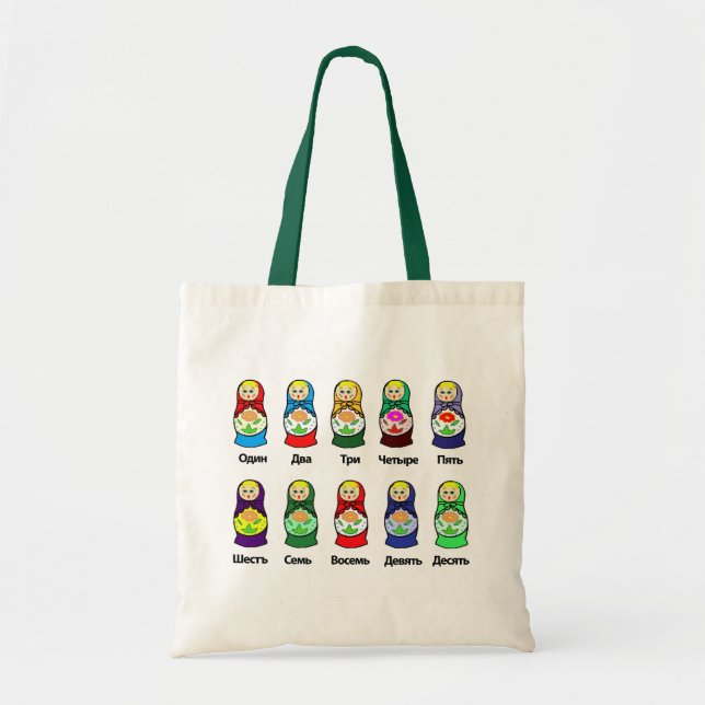 Russische Verschachtelungs-Puppe (Matryoshka) Tragetasche (Vorne)