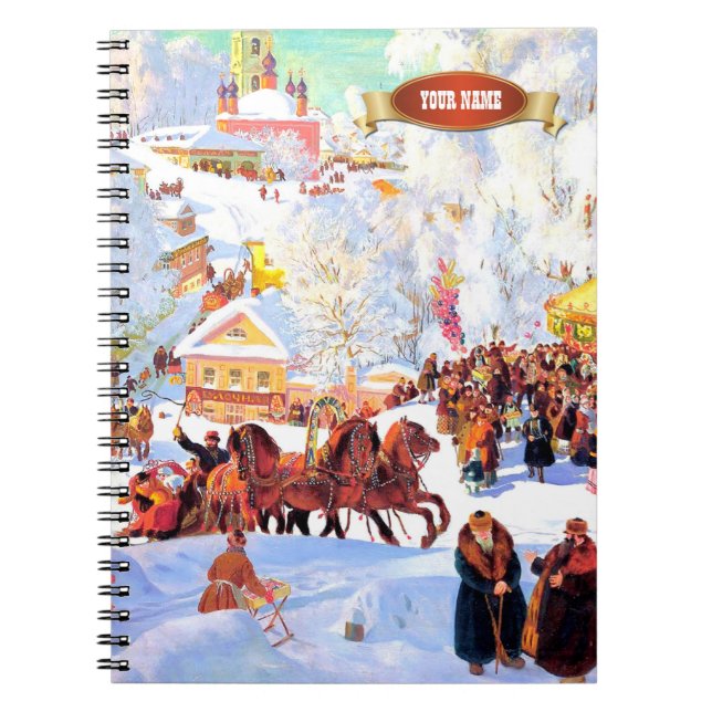 Russische Weihnachtsgeschenke Notizblock (Vorderseite)