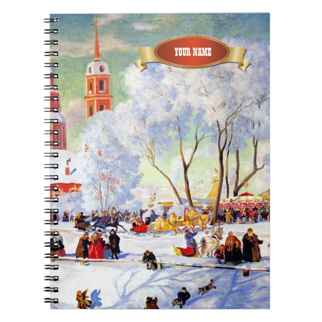 Russische Weihnachtsgeschenke Notizblock (Vorderseite)