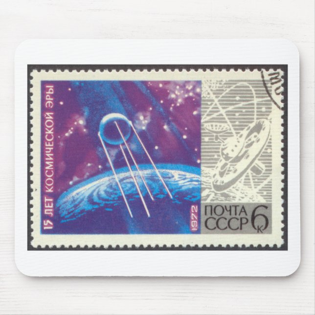 Russische Weltraumforschung Sputnik 1 15 Jahre Mousepad (Vorne)