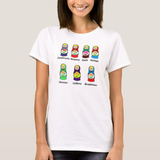 Russische Wochentage T-Shirt