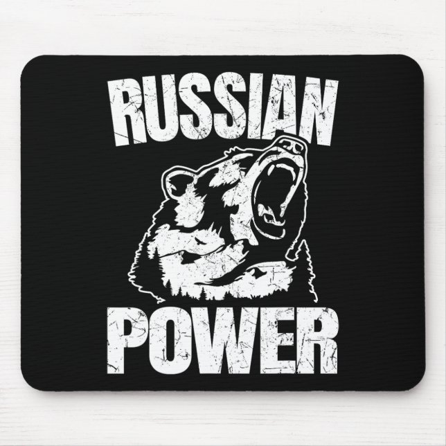 Russischer Bärenbarsch Power Russische Gymnastik B Mousepad (Vorne)
