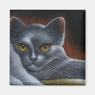 RUSSISCHER BLAUER CAT-MAGNET MAGNET