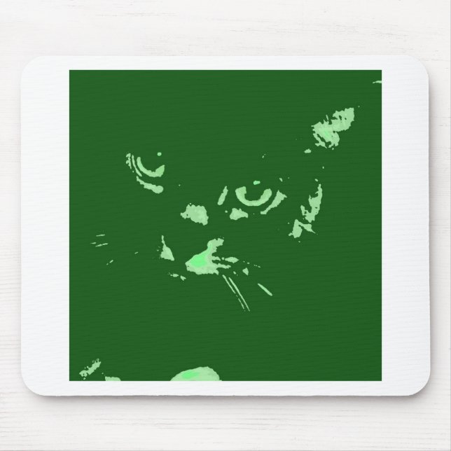 Russischer Blauer Pop Art Mousepad (Vorne)