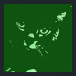 Russischer Blauer Pop Art Poster<br><div class="desc">Pop Art Cat Design</div>