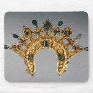 Russischer Diadem, GoldSet mit Perlen Mousepad