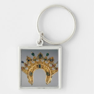Russischer Diadem, GoldSet mit Perlen Schlüsselanhänger