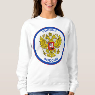 Russischer Doppeladler Kreisform Sweatshirt