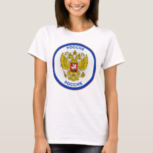 Russischer Doppeladler Kreisform T-Shirt