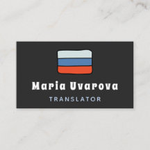 Russischer Englisch-Übersetzer Zweisprachiger Über