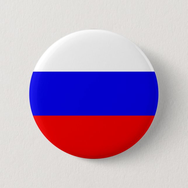 Russischer Flaggenknopf Button (Vorderseite)