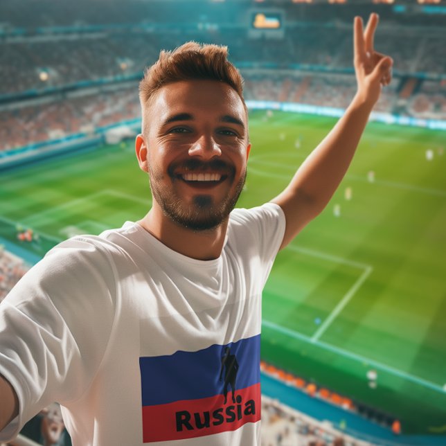 Russischer Fußball, anpassbar T-Shirt (Von Creator hochgeladen)