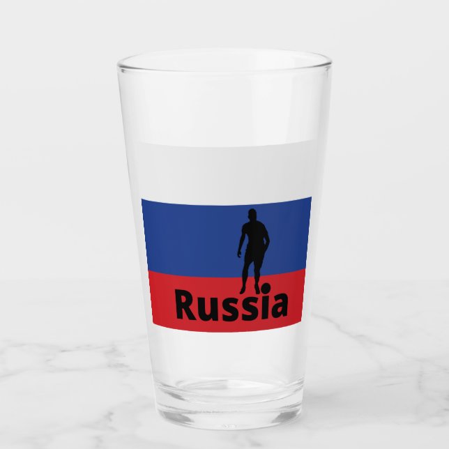 Russischer Fußball Glas (Vorderseite)