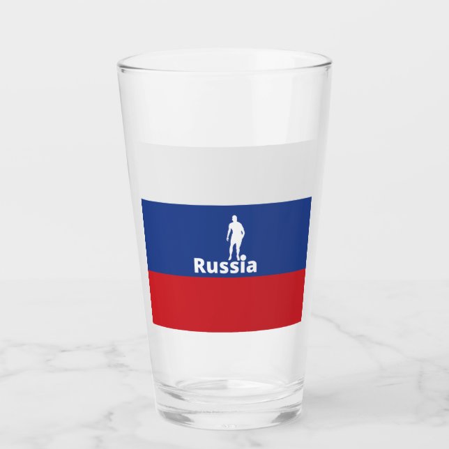 Russischer Fußball Glas (Vorderseite)